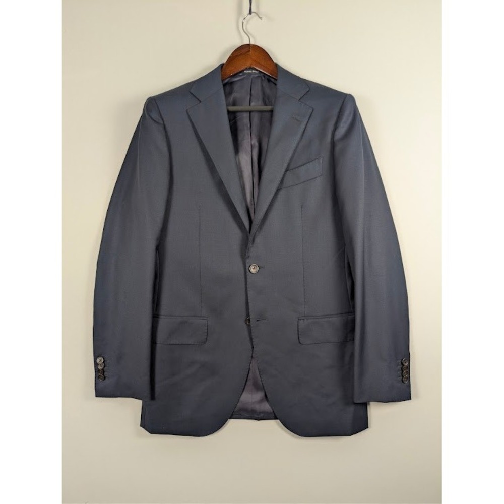Suitsupply Lazio Blazer 38L Navy Blue Vitale Barberis Canonico Wool Jacket